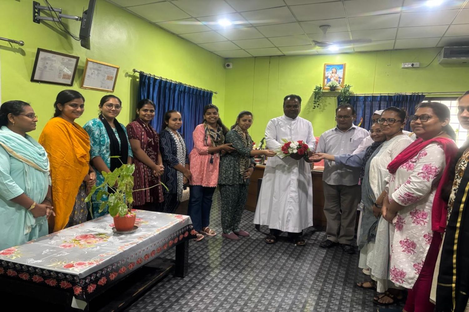 Welcome Ceremony to Father Saji